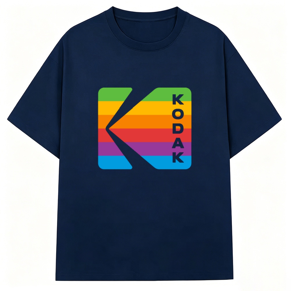Streetwear Brand With A Logo - Kodak Rainbow Stripe Vertical Letter K