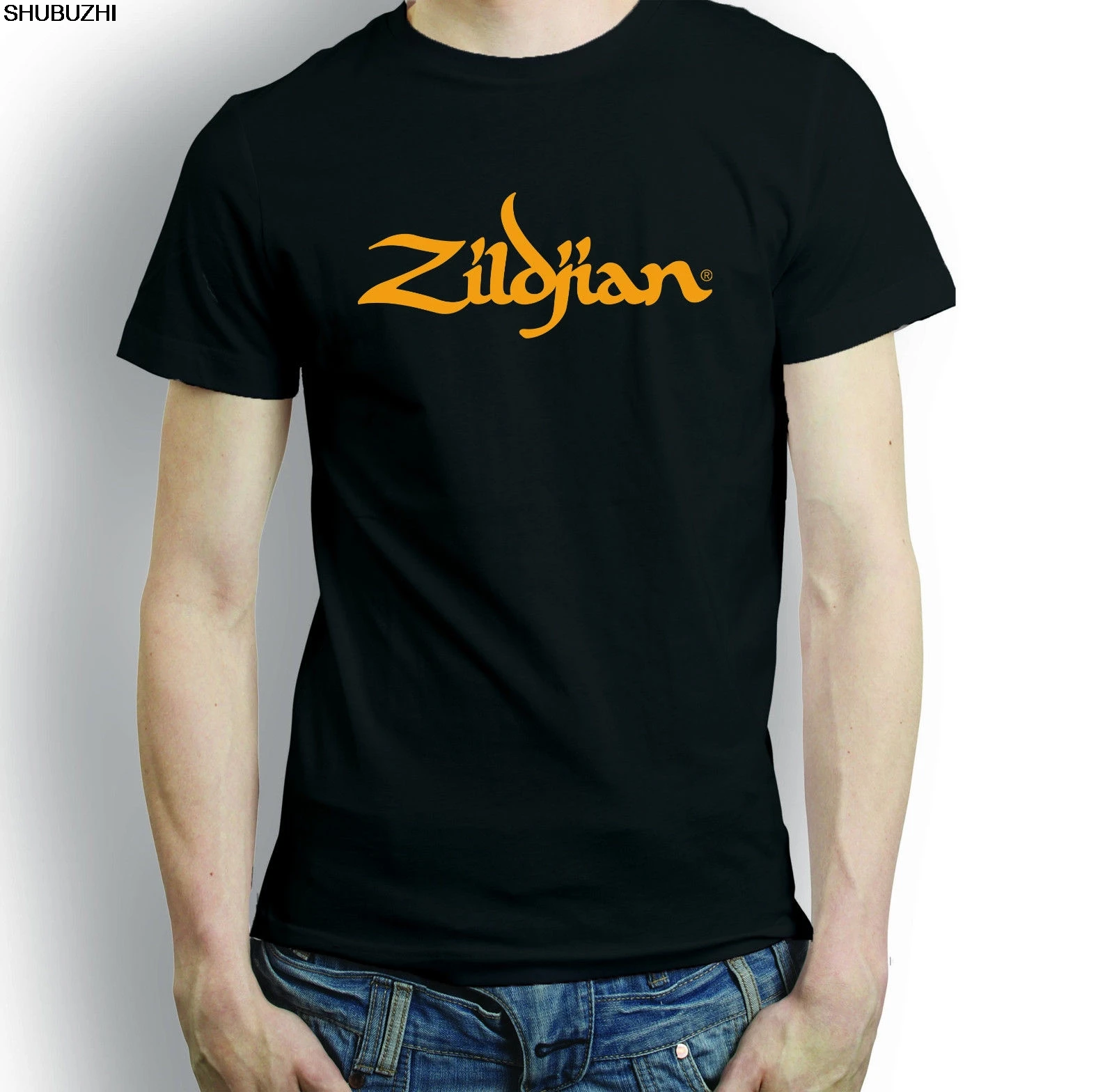 Streetwear Brand T Shirt - men cotton black t-shirt ZILDJIAN CYMBALS