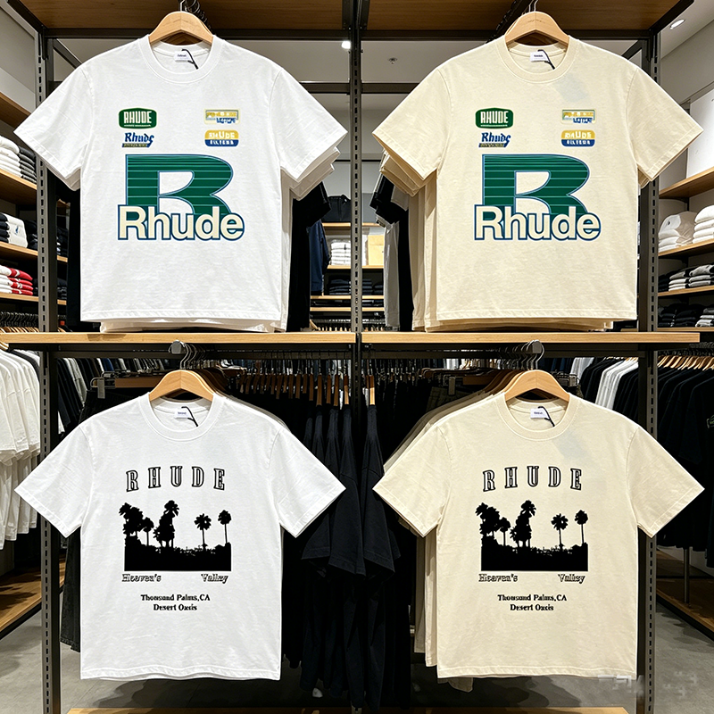 Quality Streetwear Brand - Streetwear Brand Rhude T-shirt Summer Fashionable