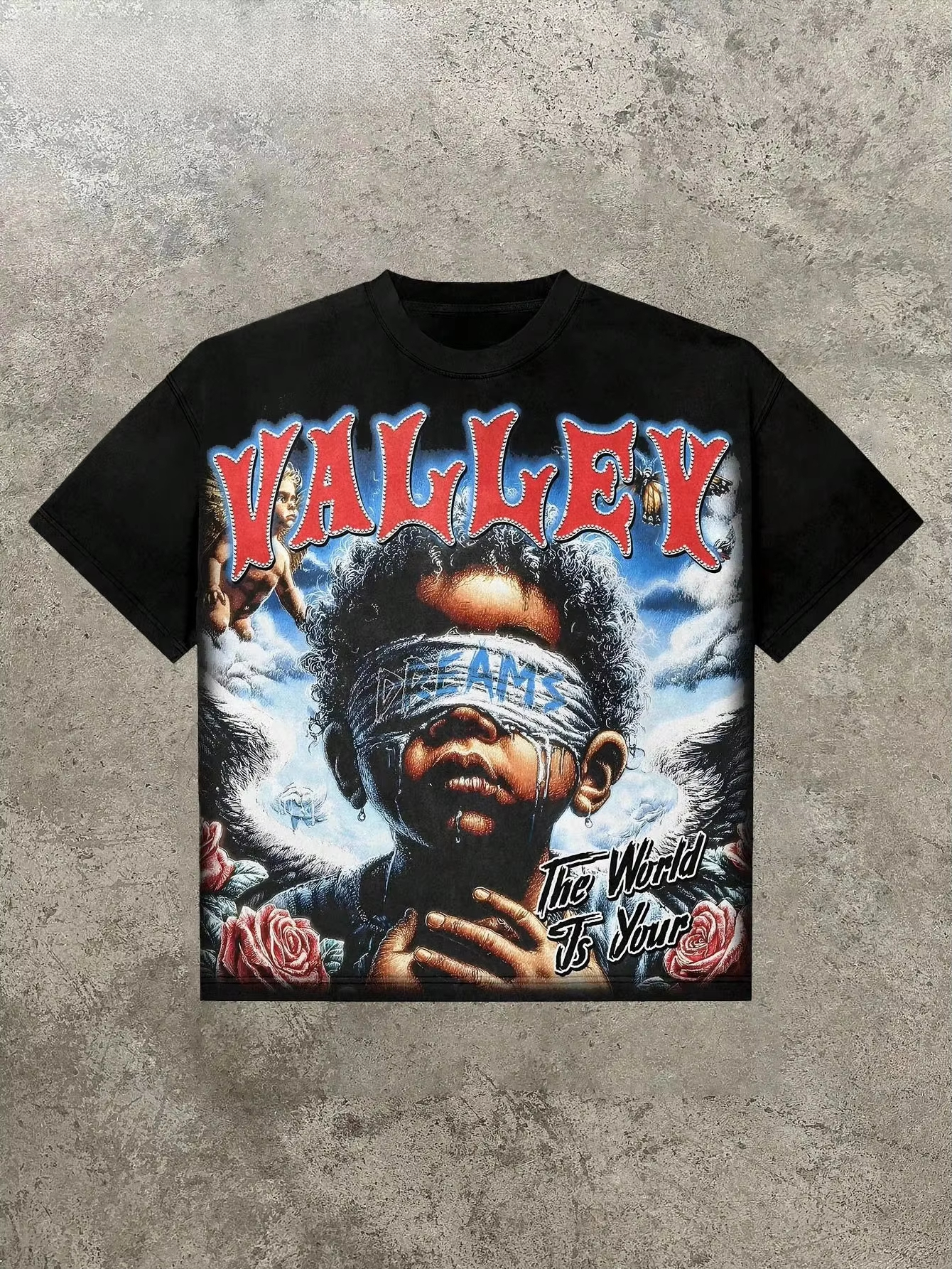 Valley Streetwear Brand - Black Valley & Dreams Retro Dark
