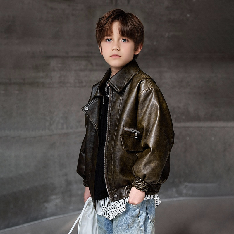 Boys Dark Green Waterproof Win - Streetwear Brand With A Logo avaliação e preço