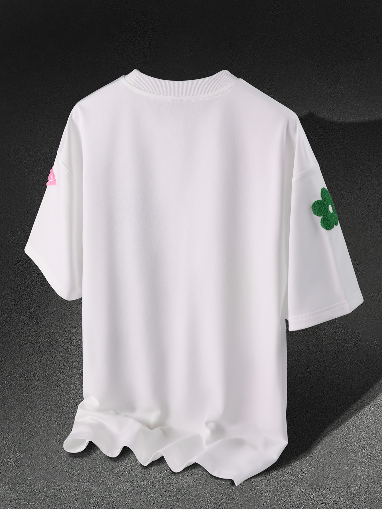 Men's Oversized Y2K Streetwear - Streetwear Brand With White Flowers avaliação e preço