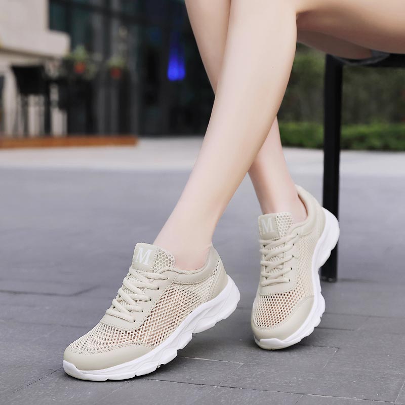 Summer Breathable Sneakers Wom - Streetwear Brand With White Flowers avaliação e preço