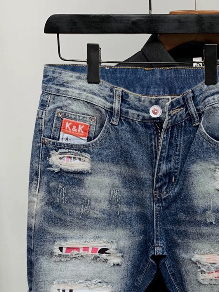 2026 Summer Ripped Straight Me - Streetwear Brand Vintage avaliação e preço