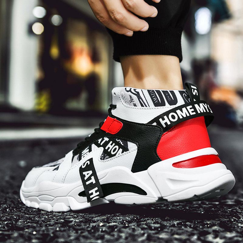 Large Size High Top Chunky Man - Streetwear Brand With White Flowers avaliação e preço