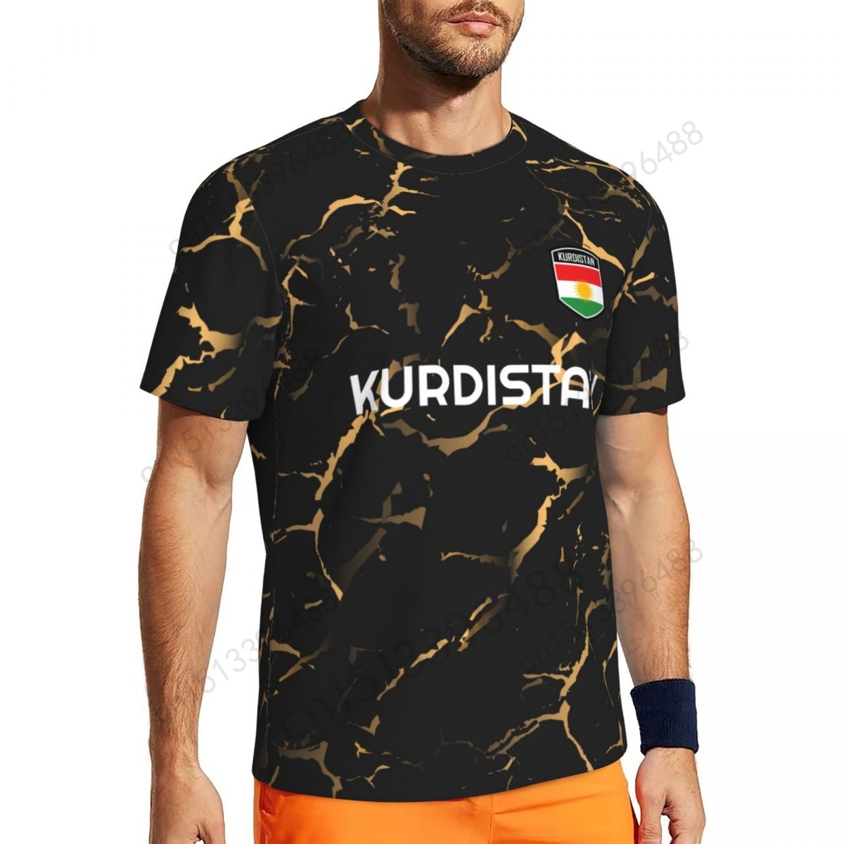 Kurdistan Flag 3D Printed T Sh - Streetwear Brand T Shirt avaliação e preço