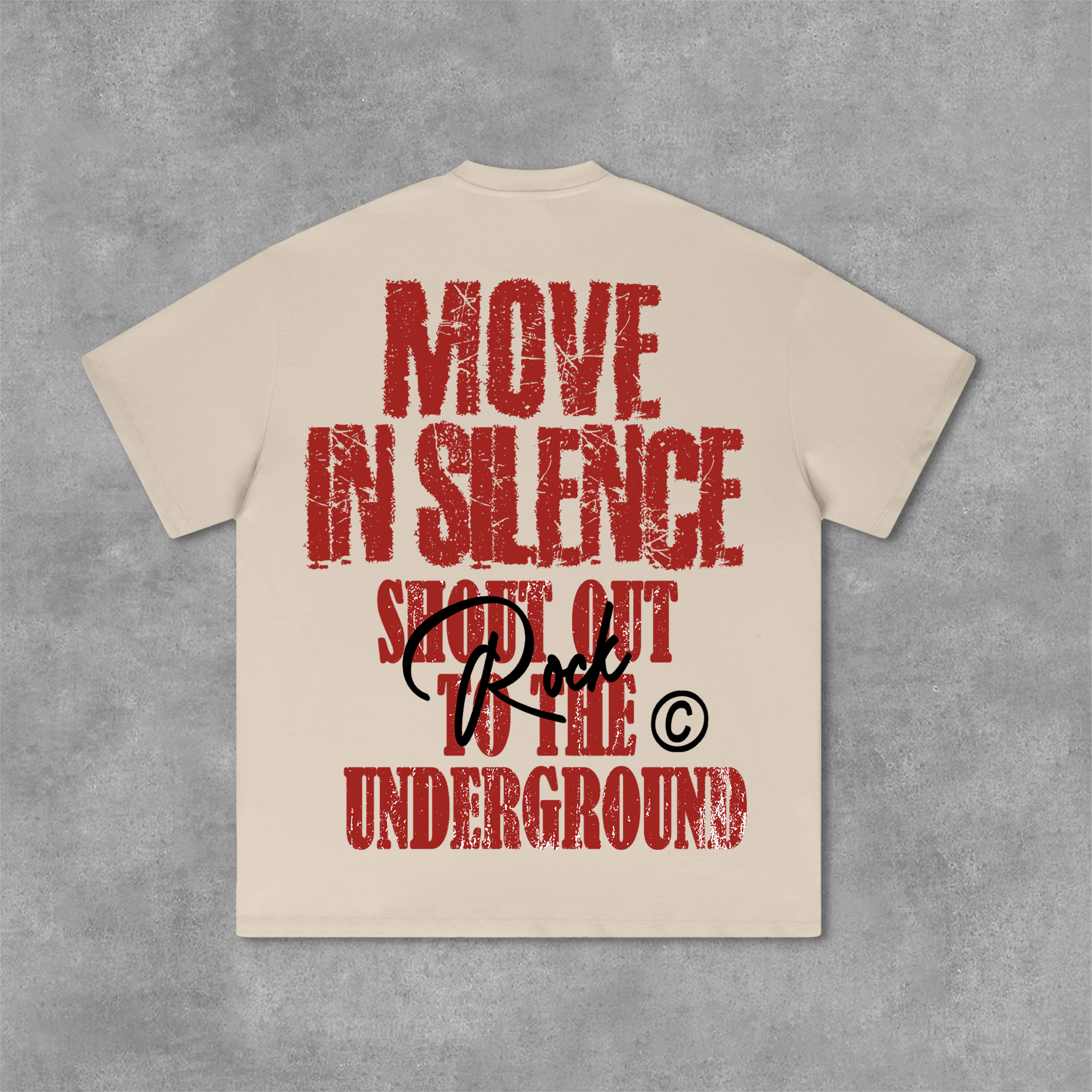 Vintage Move in Silence Graphi - Streetwear Brand Vintage avaliação e preço