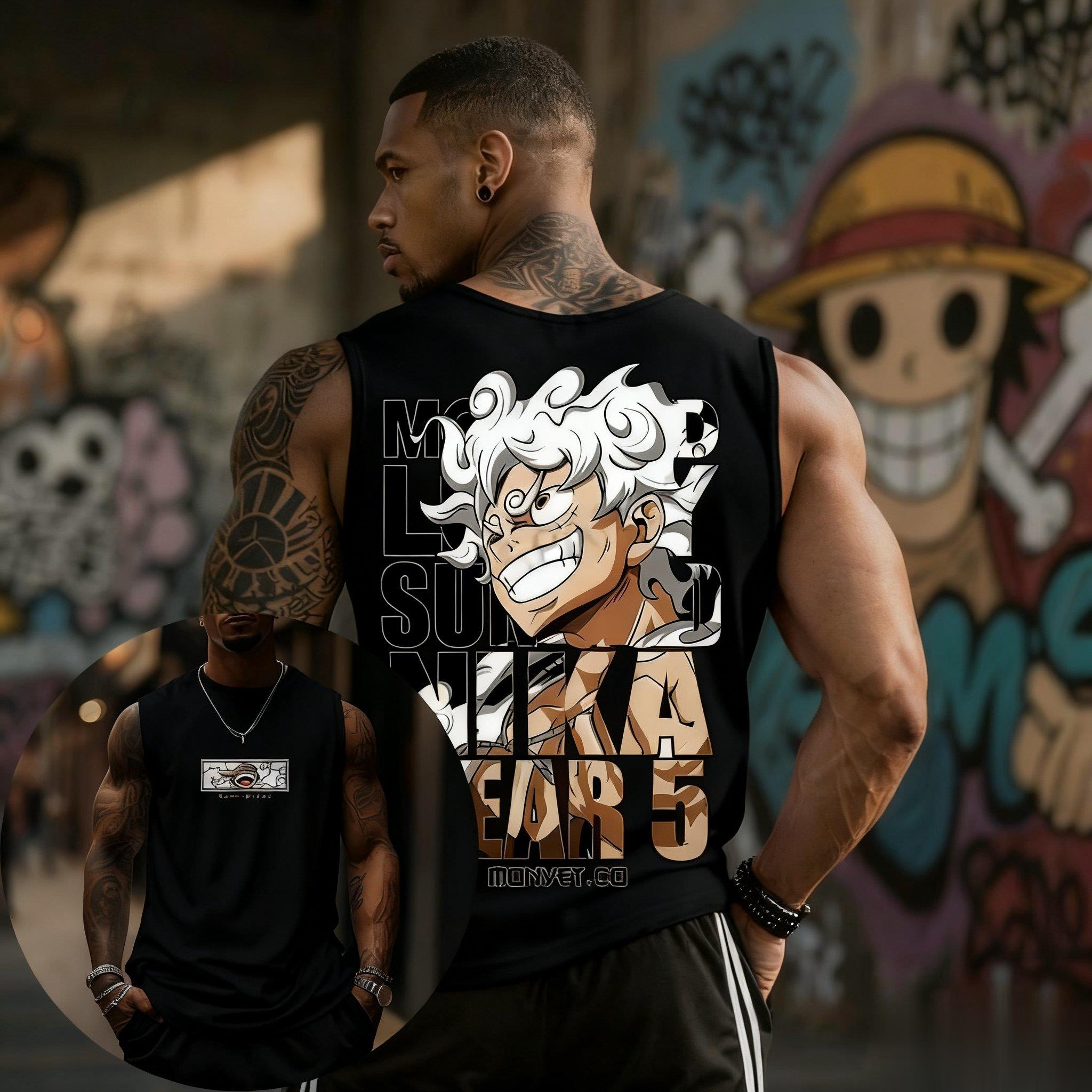 One Piece Luffy Gear 5 Tank To - Streetwear Brand In Japan avaliação e preço