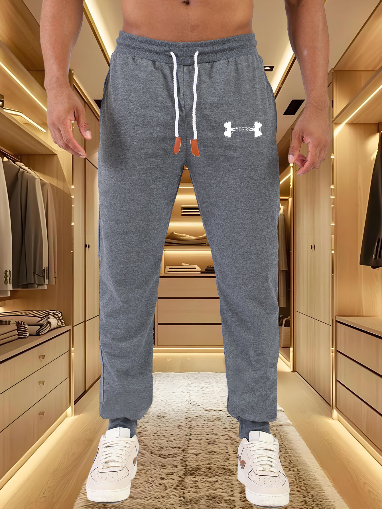 Men Jogger Pants Sport Brand L - Streetwear Brand With A Logo avaliação e preço