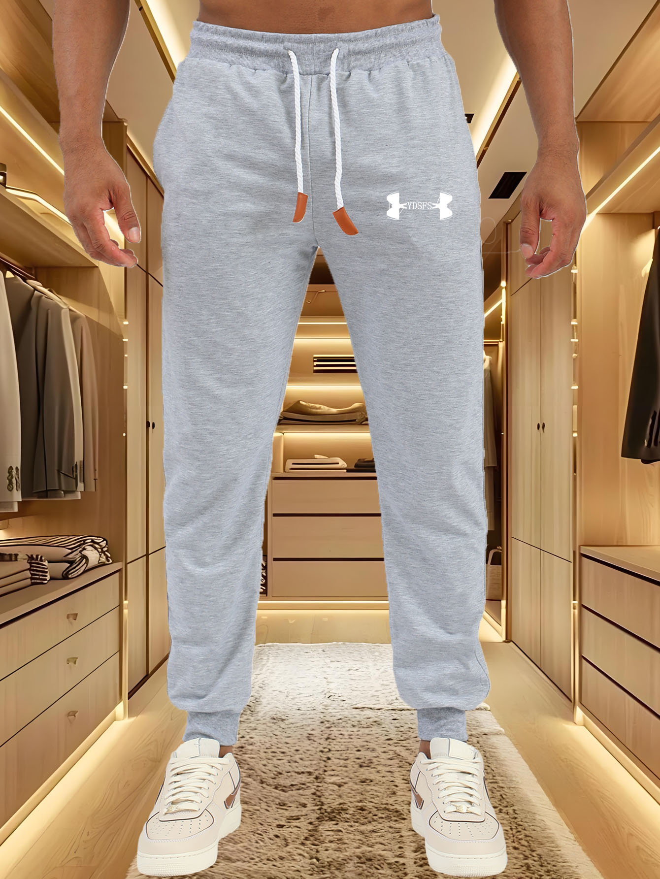Men Jogger Pants Sport Brand L - Streetwear Brand With A Logo avaliação e preço