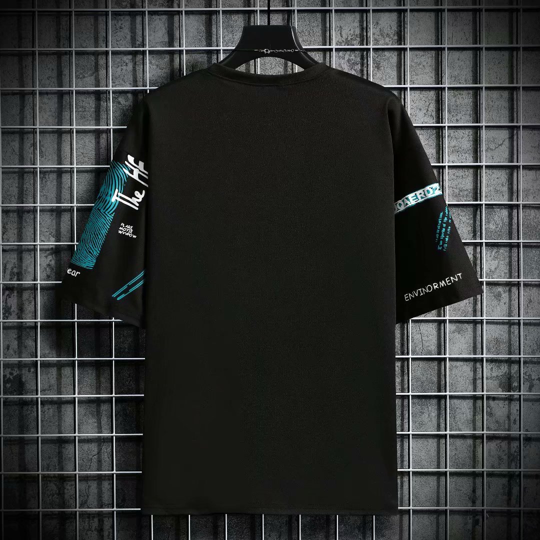 Men Harajuku Graphic Black Sum - Streetwear Brand In Japan avaliação e preço