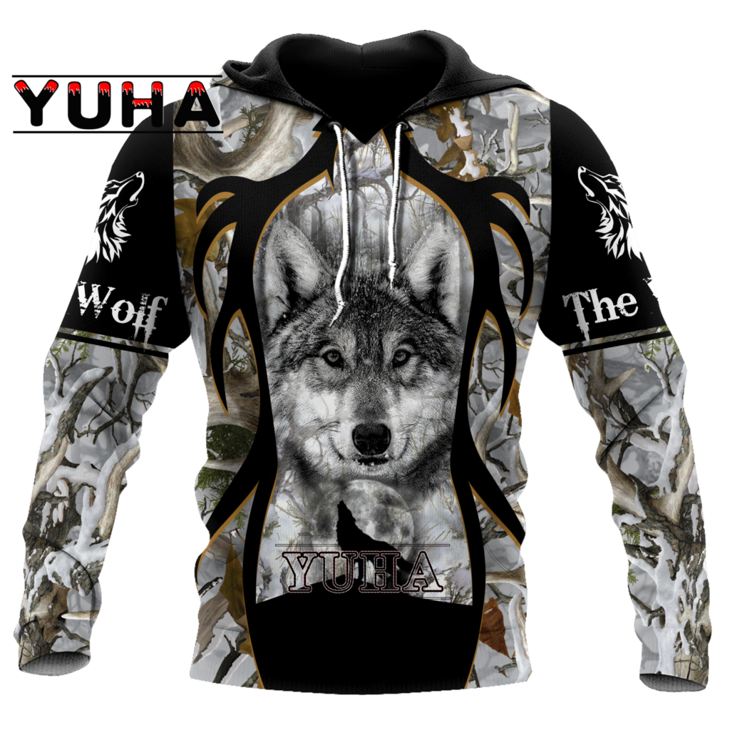Wolf Printed Hoodies Men 3d Ho - Streetwear Brand Tracksuit avaliação e preço