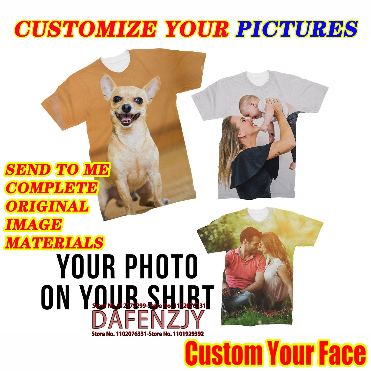 Men's Summer Custom Your Photo - Streetwear Brand T Shirt avaliação e preço