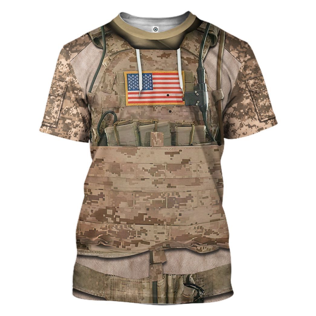 Summer New Marine Corps Camo U - Streetwear Brand T Shirt avaliação e preço